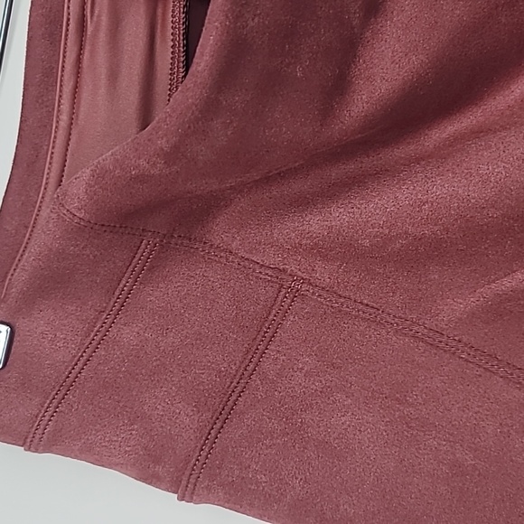 NWT Spanx faux suede leggings rich rose, pink size medium tall - Picture 7 of 10